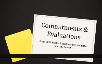 2019 Retreat Commitments & Evaluations